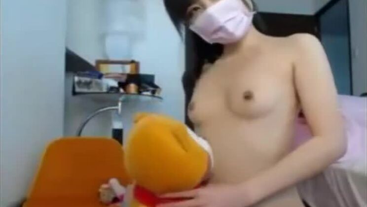 Pleasing asian female in fetish porn video
