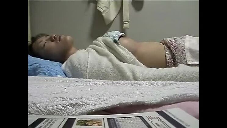 Mellow Japanese harlot on real homemade porn video