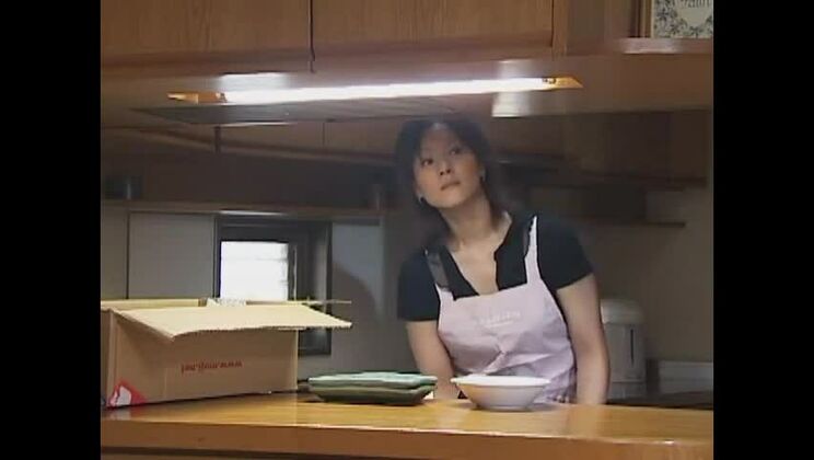 Hot flat chested Japanese Miki Tachibana got a sperm shot on her face