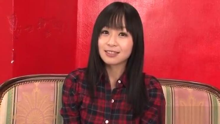 Horny Asian gets wet with dildo