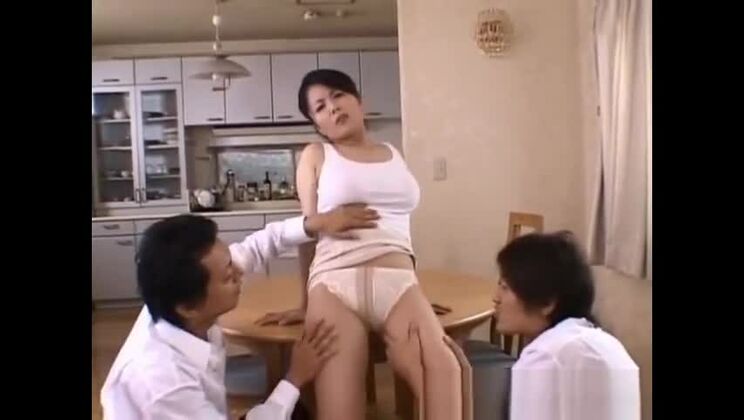 Miki Sato real asian mum has orgy part5