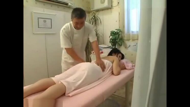 Tokyo girl seduced with massage