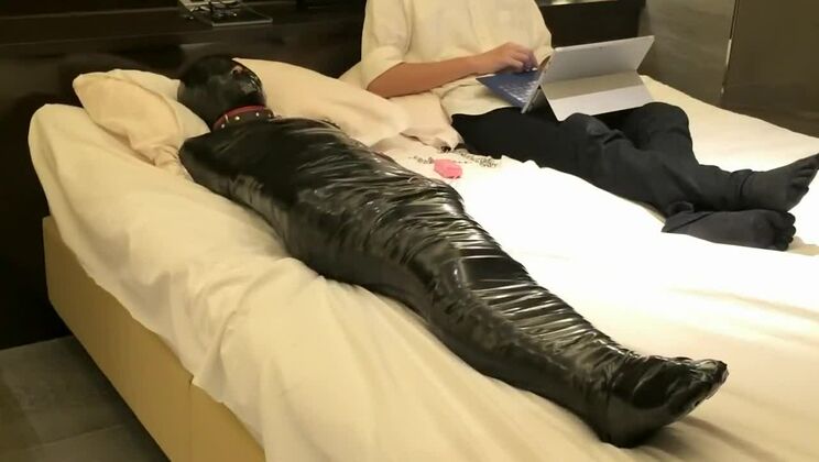 Mummification with vibrator tease and denial