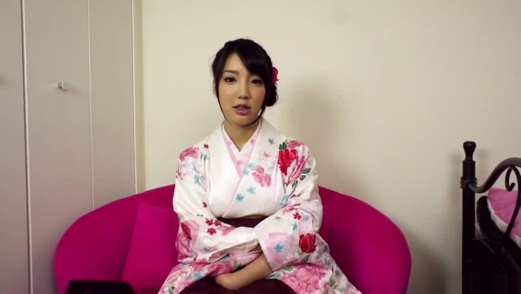 Cute diva in Kimono gets penetrated deep