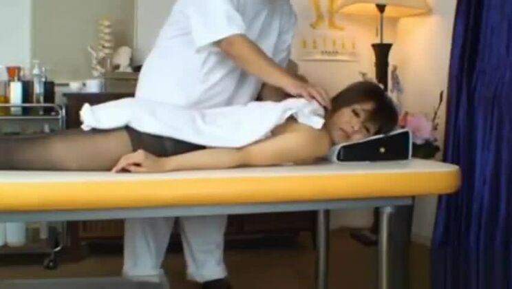 Asian milf has massage and fucking part4