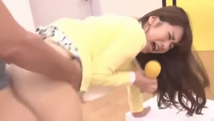 Japanese newscaster cumshot cumpilation